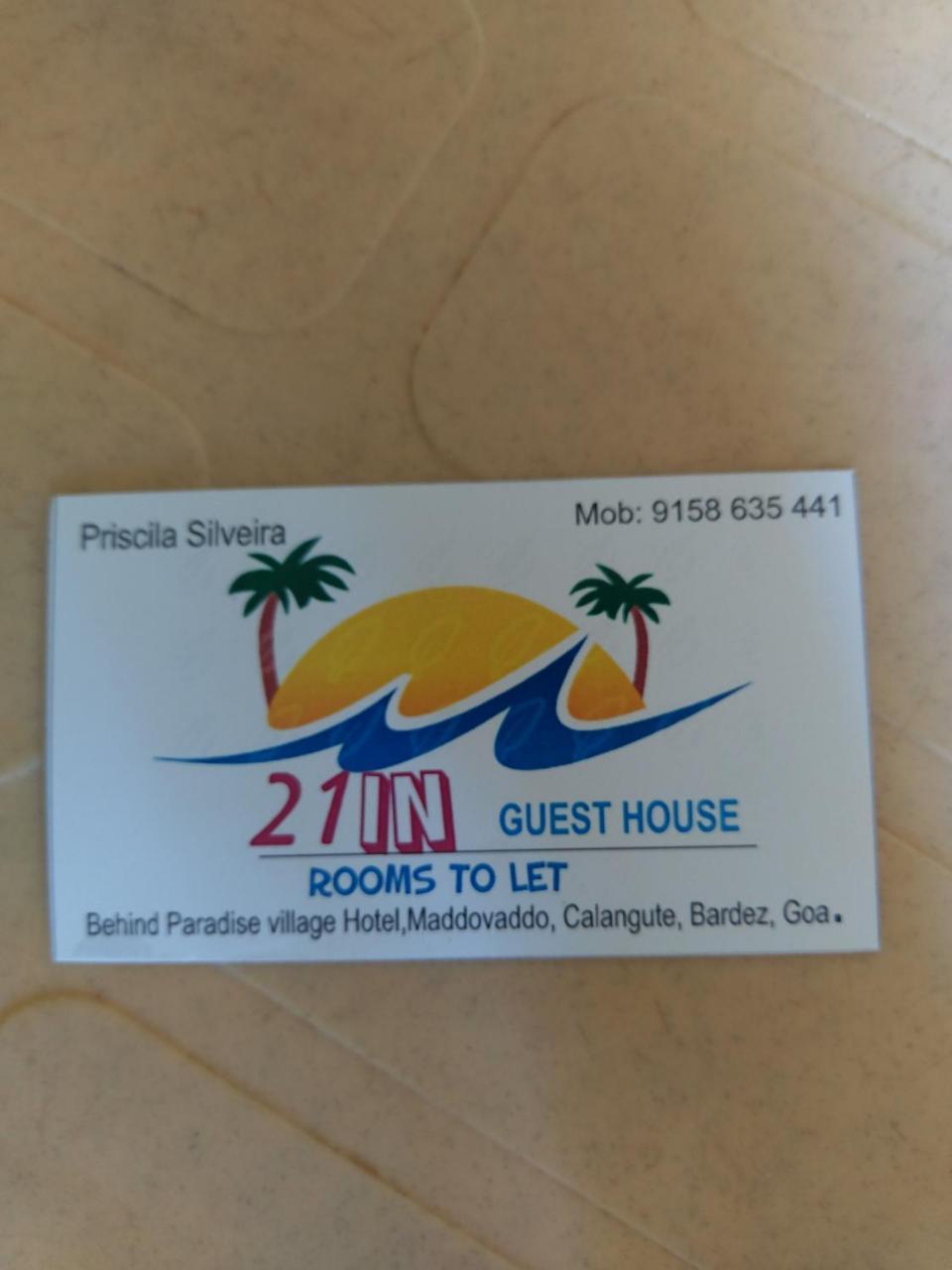 21In Guest House Calangute Exteriör bild
